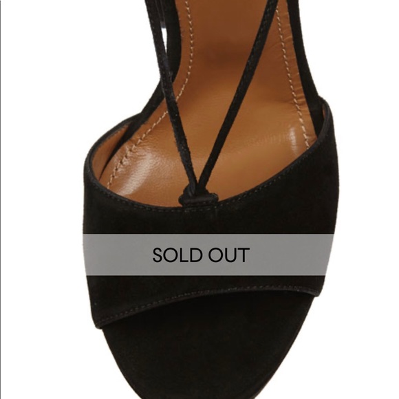 Aquazzura Austin Plateau Suede Platform Sandal, 37 - Picture 8 of 8